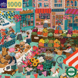 English Green Market - Victoria Ball | Eeboo | 1000 Pieces | Jigsaw Puzzle - Puzzles +