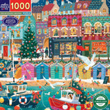 English Seaside Christmas - Victoria Ball | Eeboo | 1000 Pieces | Jigsaw Puzzle - Puzzles +