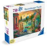 European Villa Views | Ravensburger | 750 Extra Large Pieces | Jigsaw Puzzle - Puzzles +