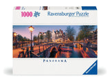 Evening in Amsterdam | Ravensburger | 1000 Pieces | Panoramic Jigsaw Puzzle - Puzzles +