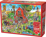 Farmyard Folly | Doodletown | Cobble Hill | 1000 Pieces | Jigsaw Puzzle - Puzzles +