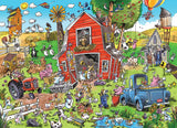 Farmyard Folly | Doodletown | Cobble Hill | 1000 Pieces | Jigsaw Puzzle - Puzzles +