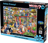 Feline Frenzy! - Mystery No.28 | Wasgij? | Holdson | 1000 Pieces | Jigsaw Puzzle - Puzzles +
