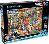 Feline Frenzy! - Mystery No.28 | Wasgij? | Holdson | 1000 Pieces | Jigsaw Puzzle - Puzzles +