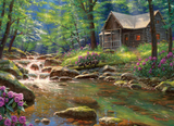Fishing Cabin - Mark Keathley | Cobble Hill | 1000 Pieces | Jigsaw Puzzle - Puzzles +