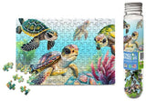 Flippin Awesome Sea Turtles - Marine Life | Micro Puzzles | 150 Pieces | Micro Jigsaw Puzzle - Puzzles +