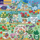 Floral Cupboard - Debbie George | Eeboo | 1000 Pieces | Jigsaw Puzzle - Puzzles +