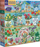 Floral Cupboard - Debbie George | Eeboo | 1000 Pieces | Jigsaw Puzzle - Puzzles +