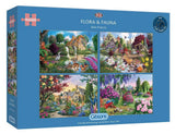 Floral & Fauna - John Francis | Gibsons | 4 X 500 Pieces | Jigsaw Puzzle - Puzzles +