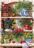 Flower Cupboard - Janet Kruskamp | Cobble Hill | 500 Pieces | Jigsaw Puzzle - Puzzles +
