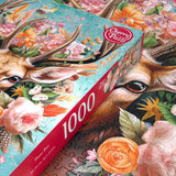 Flower Deer | CherryPazzi | 1000 Pieces | Jigsaw Puzzle - Puzzles +