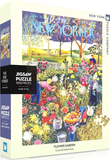 Flower Garden - Ilonka Karasz | New York Puzzle Company | 1000 Pieces | Jigsaw Puzzle - Puzzles +