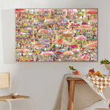 Flower Market | Botop Blackcard | 1000 Pieces | Jigsaw Puzzle - Puzzles +