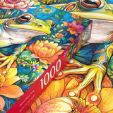 Flower Power Frog | CherryPazzi | 1000 Pieces | Jigsaw Puzzle - Puzzles +