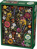 Flower Press: Happiness | Cobble Hill | 1000 Pieces | Jigsaw Puzzle - Puzzles +