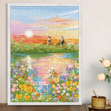 Flower River | Botop Fusion | 1000 Pieces | Jigsaw Puzzle - Puzzles +