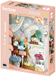 Flowers | Botop Blackcard | 1000 Pieces | Jigsaw Puzzle - Puzzles +