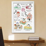 Flowers Cats | Botop Blackcard | 300 Pieces | Jigsaw Puzzle - Puzzles +