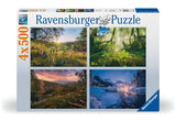 Four Seasons | Ravensburger | 4 X 500 Pieces | Jigsaw Puzzle - Puzzles +