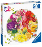 Fruits And Vegetables - Circle Of Colours | Ravensburger | 500 Pieces | Circular Jigsaw Puzzle - Puzzles +