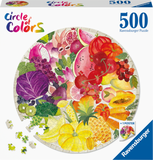 Fruits And Vegetables - Circle Of Colours | Ravensburger | 500 Pieces | Circular Jigsaw Puzzle - Puzzles +