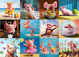 Funny Pigs - Lucia Heffernan | Eurographics | 1000 Pieces | Jigsaw Puzzle - Puzzles +