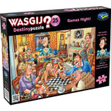 Games Night! - Destiny No.25 | Wasgij? | Holdson | 1000 Pieces | Jigsaw Puzzle - Puzzles +
