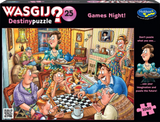Games Night! - Destiny No.25 | Wasgij? | Holdson | 1000 Pieces | Jigsaw Puzzle - Puzzles +