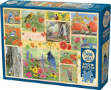 Garden Birds in Autumn - Jane Shasky | Cobble Hill | 500 Pieces | Jigsaw Puzzle - Puzzles +