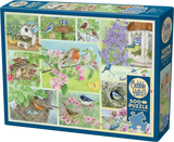Garden Birds in Spring - Jane Shasky | Cobble Hill | 500 Pieces | Jigsaw Puzzle - Puzzles +
