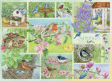 Garden Birds in Spring - Jane Shasky | Cobble Hill | 500 Pieces | Jigsaw Puzzle - Puzzles +