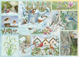 Garden Birds in Winter - Jane Shasky | Cobble Hill | 500 Pieces | Jigsaw Puzzle - Puzzles +