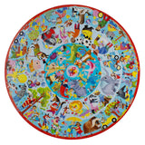 Good Deeds | Eeboo | 36 XXL Pieces | Round Jigsaw Puzzle - Puzzles +