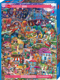 Good Evening! - Happytown | Rita Berman | Heye | 1000 Pieces | Jigsaw Puzzle - Puzzles +
