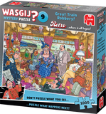 Great Train Robbery! - Mystery No.9 | Wasgij? Retro | Jumbo | 1000 Pieces | Jigsaw Puzzle - Puzzles +