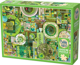 Green - Colour Project | Shelley Davies | Cobble Hill | 1000 Pieces | Jigsaw Puzzle - Puzzles +