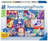 Hello Kitty Cat | Ravensburger | 500 Extra Large Pieces | Jigsaw Puzzle - Puzzles +