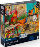 Hen Pecked - Tracy Hall | House Of Puzzles | 1000 Pieces | Jigsaw Puzzle - Puzzles +