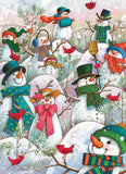 Hill Of A Lot Of Snowmen - Janet Stever | Cobble Hill | 500 Pieces | Jigsaw Puzzle - Puzzles +