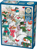 Hill Of A Lot Of Snowmen - Janet Stever | Cobble Hill | 500 Pieces | Jigsaw Puzzle - Puzzles +