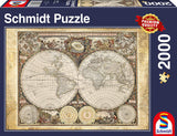 Historical Map Of The World | Schmidt | 2000 Pieces | Jigsaw Puzzle - Puzzles +