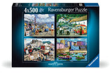 Holidays - Happy Days No.8 | Ravensburger | 4 X 500 Pieces | Jigsaw Puzzle - Puzzles +