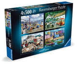 Holidays - Happy Days No.8 | Ravensburger | 4 X 500 Pieces | Jigsaw Puzzle - Puzzles +