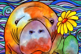 Hue Manatee | Micro Puzzles | 150 Pieces | Micro Jigsaw Puzzle - Puzzles +