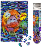 Hue Manatee | Micro Puzzles | 150 Pieces | Micro Jigsaw Puzzle - Puzzles +