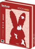I Love You - Bunny | Botop Blackcard | 1000 Pieces | Jigsaw Puzzle - Puzzles +