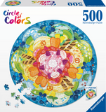 Ice Cream - Circle Of Colours | Ravensburger | 500 Pieces | Circular Jigsaw Puzzle - Puzzles +