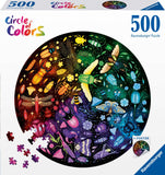 Insects - Circle Of Colours | Ravensburger | 500 Pieces | Circular Jigsaw Puzzle - Puzzles +