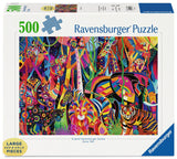 Jewelled Jungle | Ravensburger | 500 Extra Large Pieces | Jigsaw Puzzle - Puzzles +