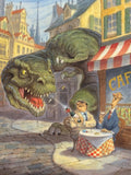 Jurassic Paris - Peter de Sève | New York Puzzle Company | 1000 Pieces | Jigsaw Puzzle - Puzzles +